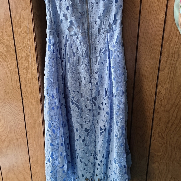 Alya Lilac Purple A-line Strapless Dress - Picture 6 of 6